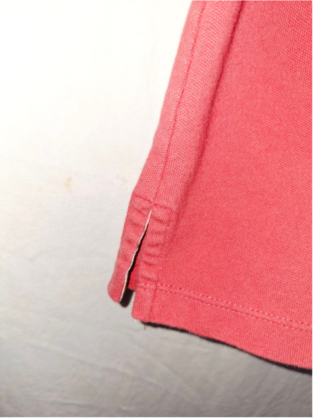 Aeropostale Coral Short Sleeve Polo Tee with Yellow Butterfly, Size M Y2K preppy - Picture 4 of 6
